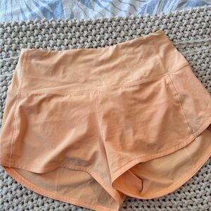 orange lulu shorts